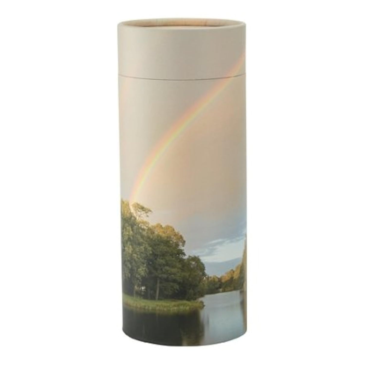 Ocean Sunset Scattering Tube, Biodegradable Cremation Urn for Ashes, Adult Sized Cremation Urn, 12.5 Inches High