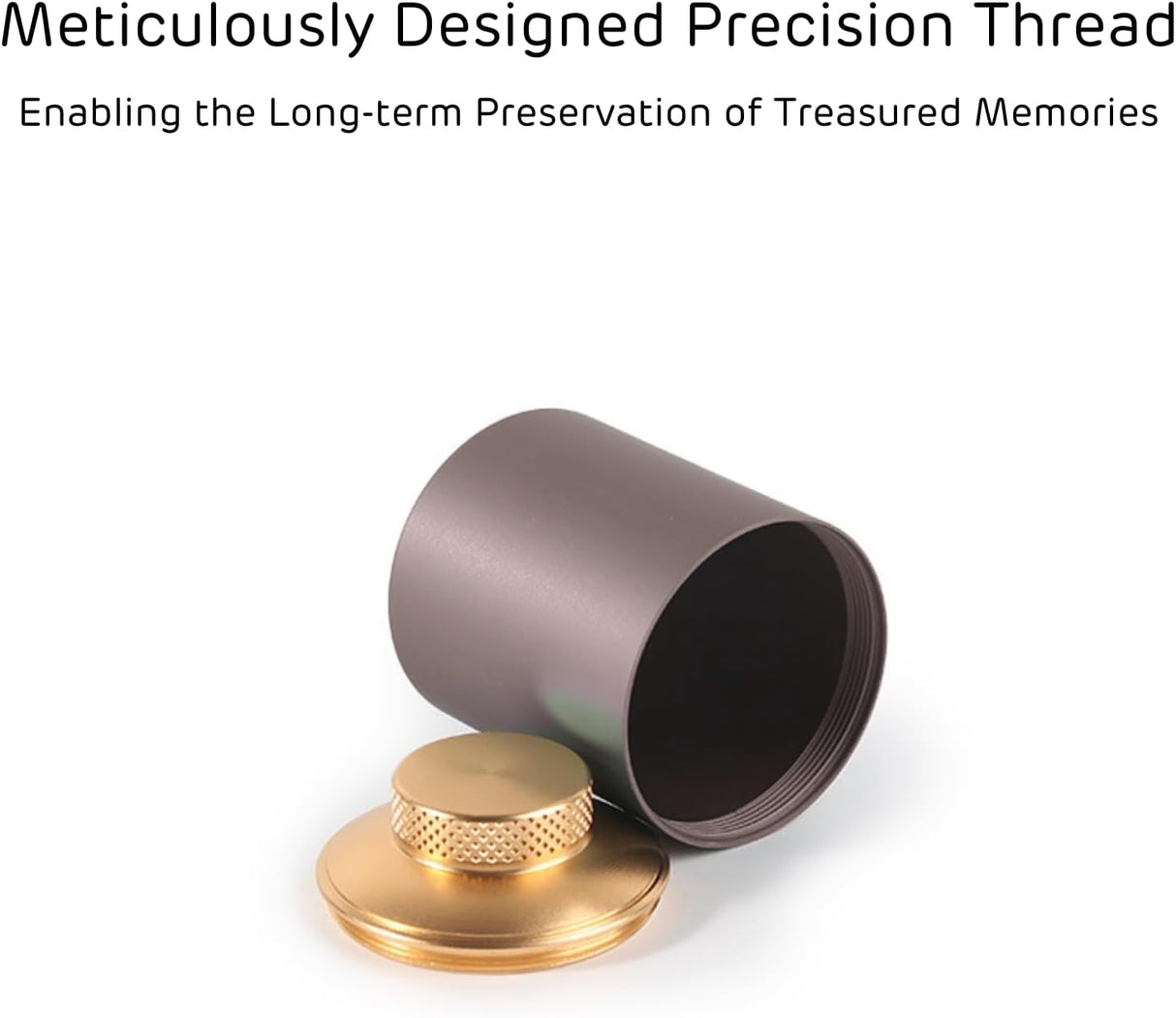 Plant Urn with Hydroponics Glass Vase, Small Urns for Human Ashes Keepsake, Memorial Keepsake Urn for Human Ashes, Mini Urns Small Urn for Ashes, Wooden Desk Decor