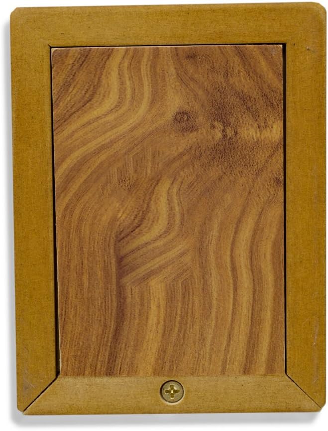 OneWorld Memorials Photo Frame Wood Photo Cremation Urn - Small - Holds Up To 40 Cubic Inches of Ashes - Natural Brown Small Urns for Human Ashes