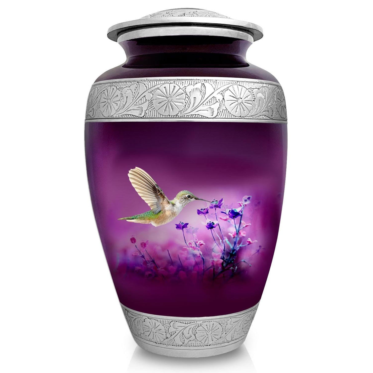 American US Flag Patriotic Eagle Urn for Human Ashes | Large Handcrafted Funeral Memorial | Decorative Cremation Urn for Women and Men