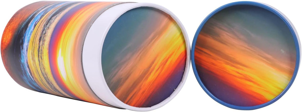 Ocean Sunset Scattering Urn – Biodegradable Scatter Tube for Ashes - Cremation Urn for Adult Ashes (Large)