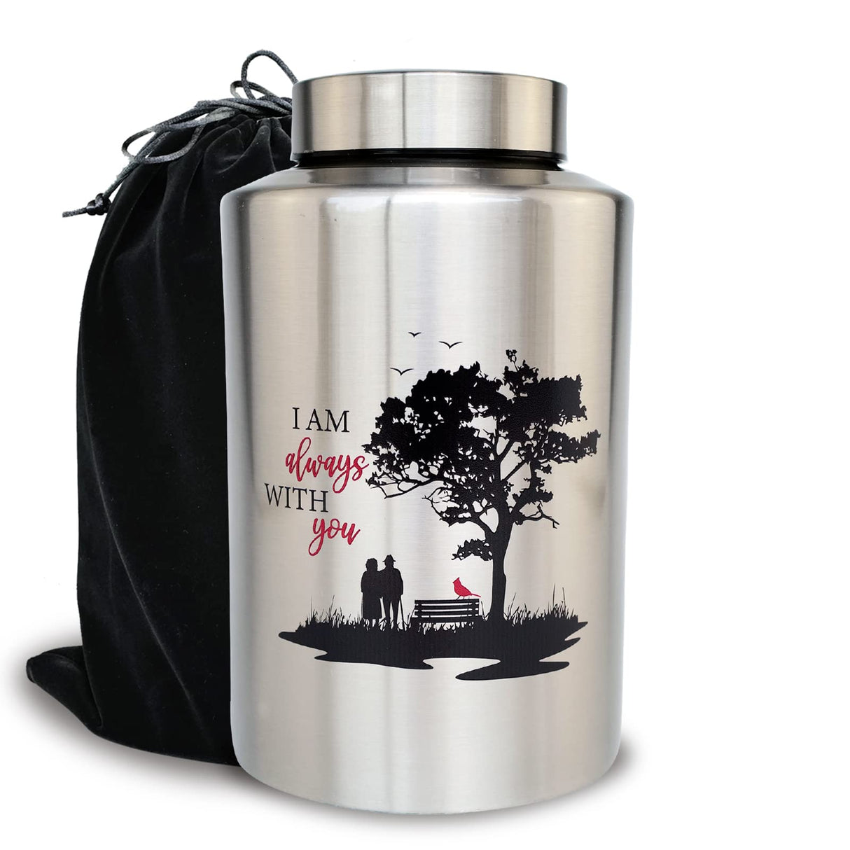 Up to 220 lbs Large Cremation Urns for Adult Male Female Ashes, Decorative Urn for Human Veteran Men Marine Patriot Ashes with Velvet Bag(Hero)