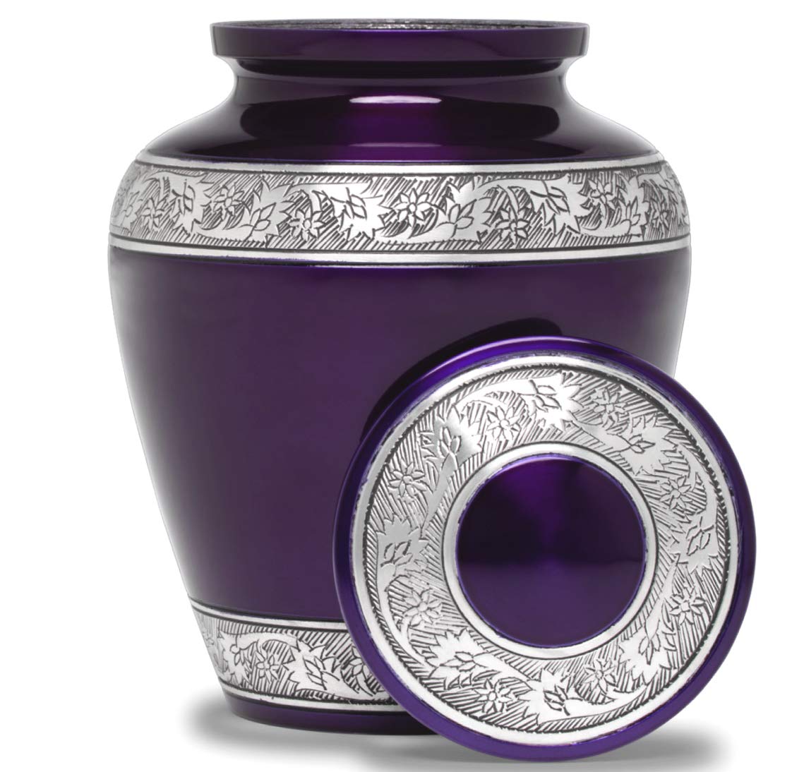 Eternal Harmony Large Urn for Ashes, Adult Male & Female Cremation Urn for Human Ashes with Elegant Finishes, Secure Seal & Velvet Bag, Funeral Vase for Men & Women Up to 200 lbs
