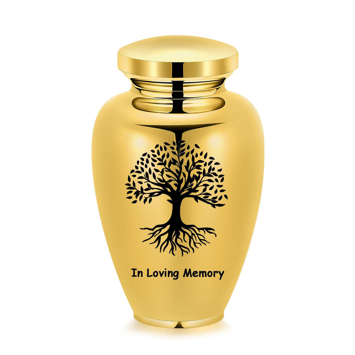 Imrsanl Cremation Urn for Human Ashes Burial Memorial Large Urns for Adult Male Female, Stainless Steel Engraved Butterfly Funeral Decorative Urns Keepsake for Women Men, 220 lbs (Silver-Tree of Life)