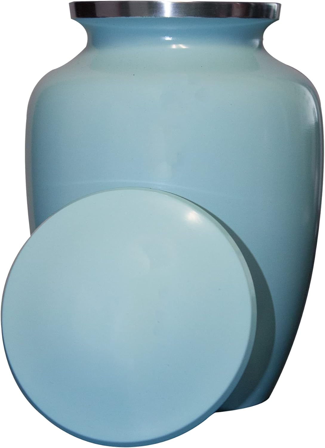 Blue Footprint Angel Wings Cremation Urn for Infants, Babies, Baby Boy, Urn, Ash Urns with Personalized Engraving (Footprint, Small)