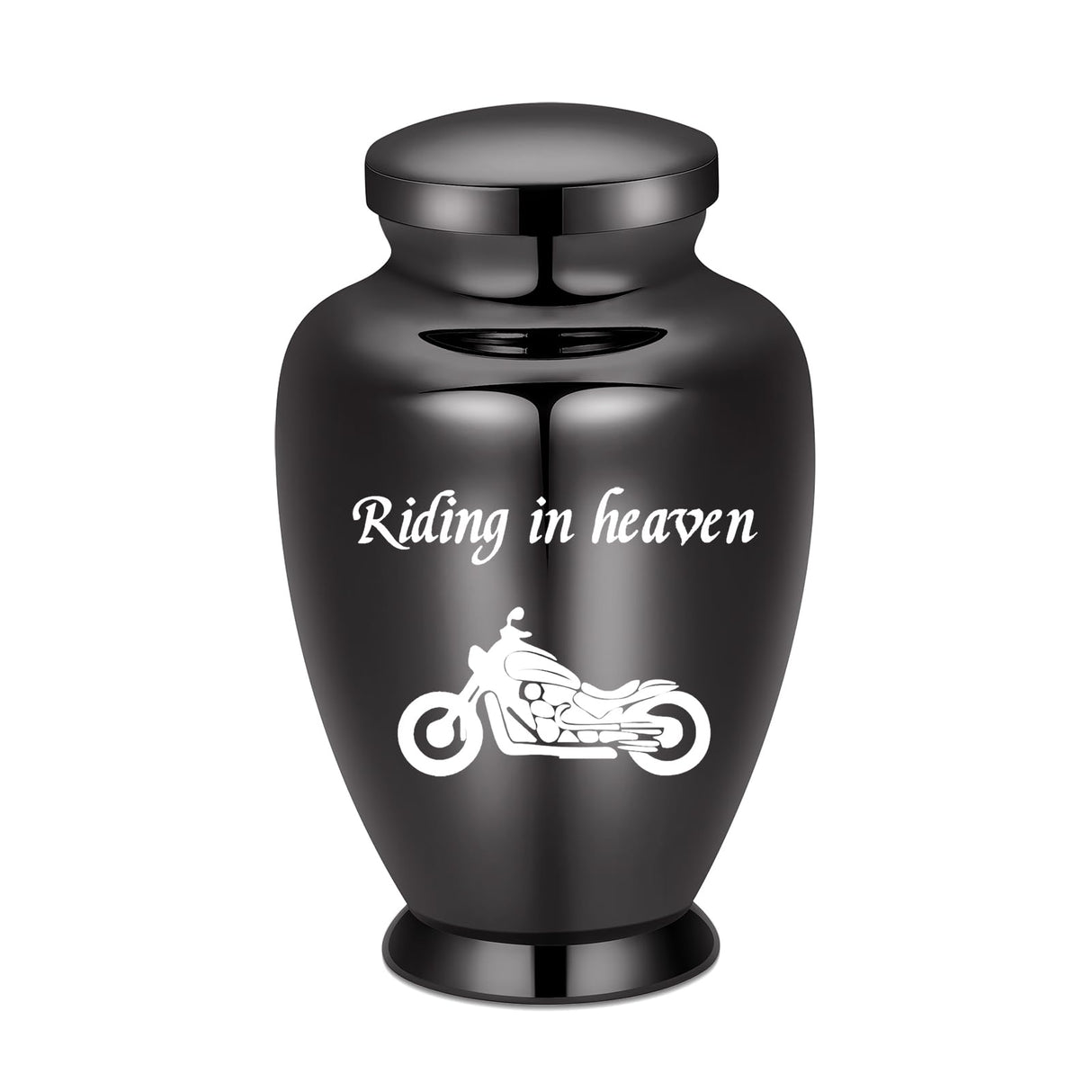 shajwo Large Cremation Urn for Ashes Human Adult Female Male Angel Wings Stainless Steel Urn for Human Ashes for Women Men Memorial Burial Funeral Decorative Urns for Ashes Keepsake Up to 220 IBS