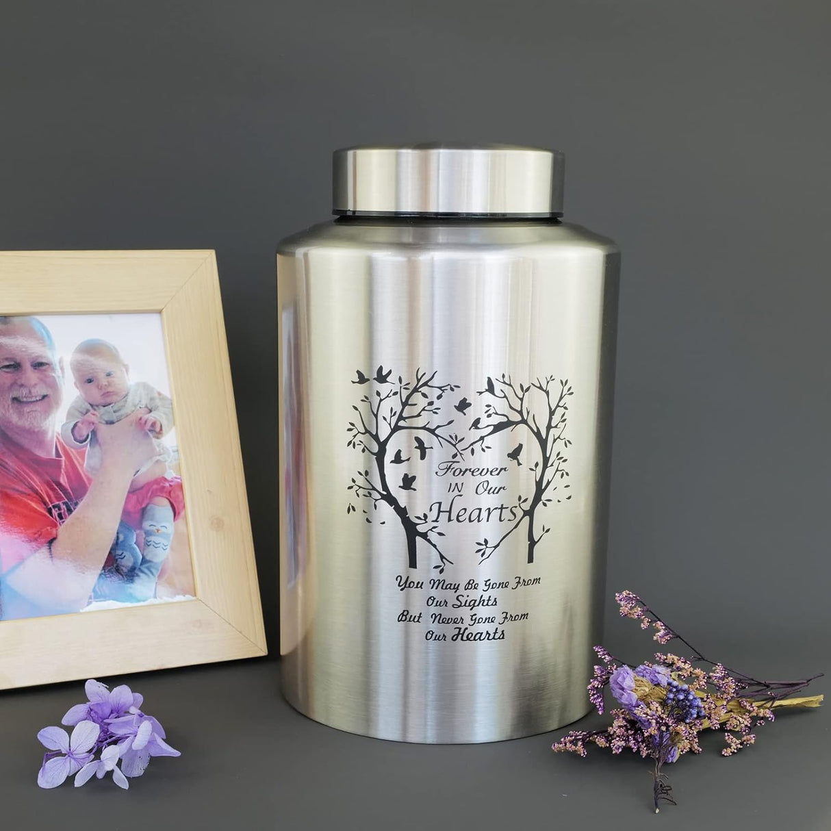 220 lbs Large Urns for Adult Male Female Ashes, Decorative Cremation Urn for Human Ashes(Tree of Love)