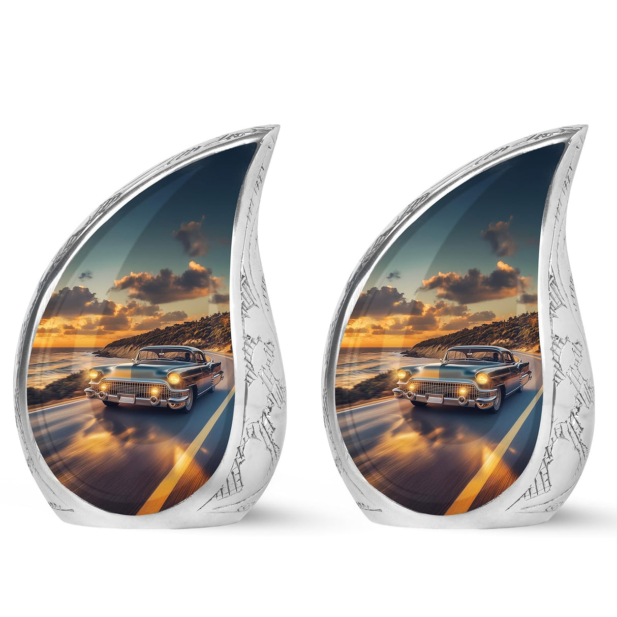 Yatskia Stained Glass Mini Urns for Human Ashes, Small Urn for Ashes Adult Male, (Pack of 1, 3 Inch)