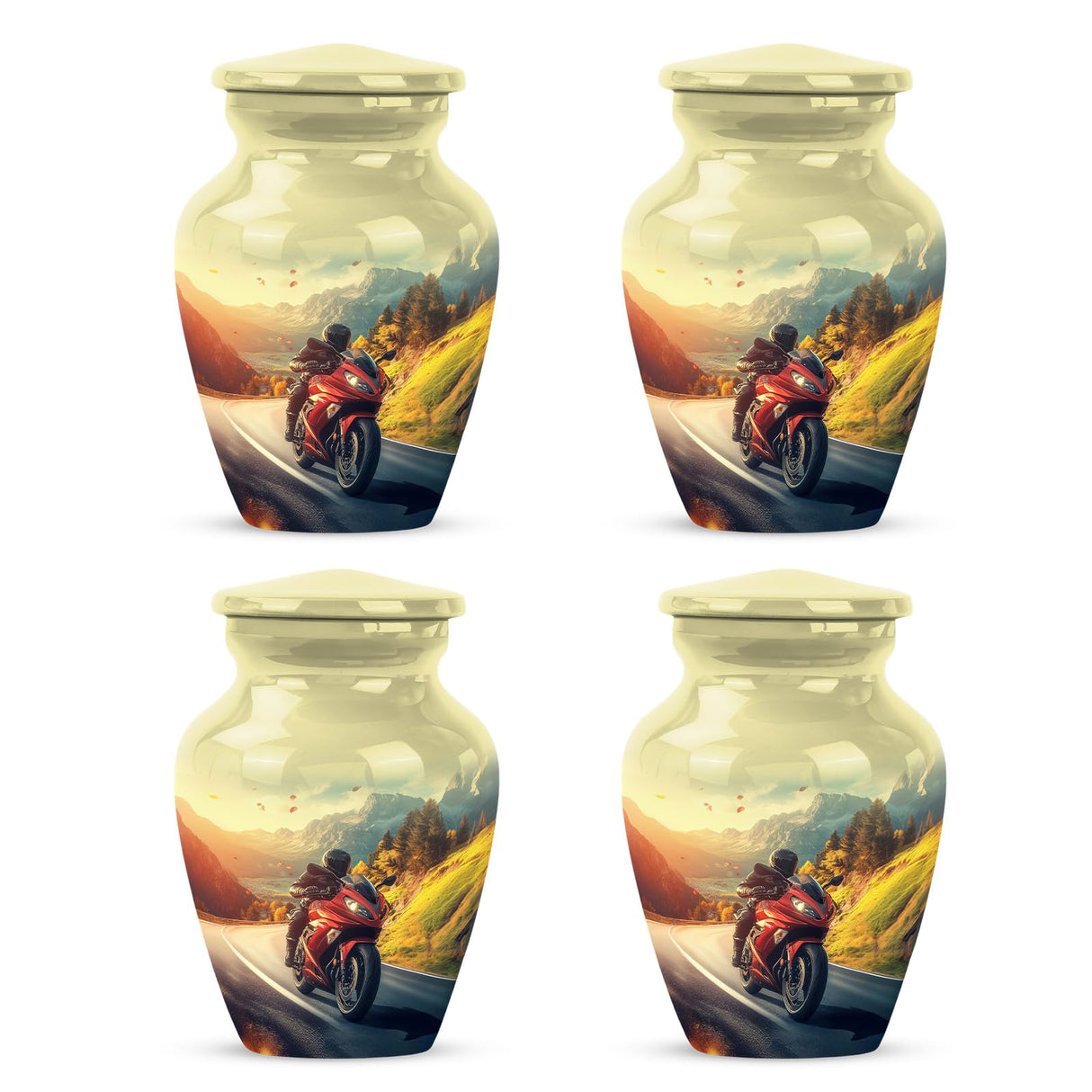 Yatskia Stained Glass Urns for Human Ashes Male & Female, Urn for Ashes Adult Male, (Pack of 1, 3 Inch)