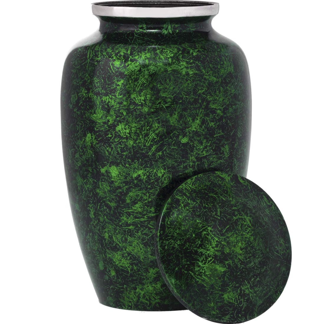Eternal Harmony Large Urn for Ashes, Adult Male & Female Cremation Urn for Human Ashes with Elegant Finishes, Secure Seal & Velvet Bag, Funeral Vase for Men & Women Up to 200 lbs