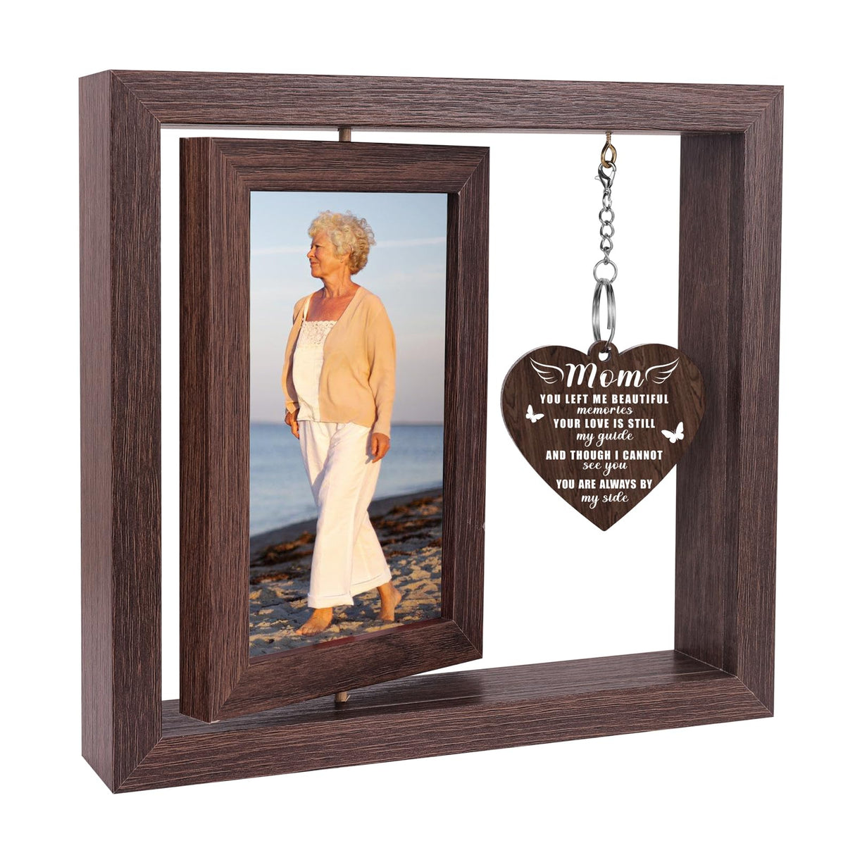 Memorial Sympathy Gifts for Loss of Loved One, Bereavement Gift for Loss of Mom Dad Memorial Picture Frame, Remembrance Condolence Funeral Sentimental In Memory of Loved One Gifts, Display Two 4x6 Photos