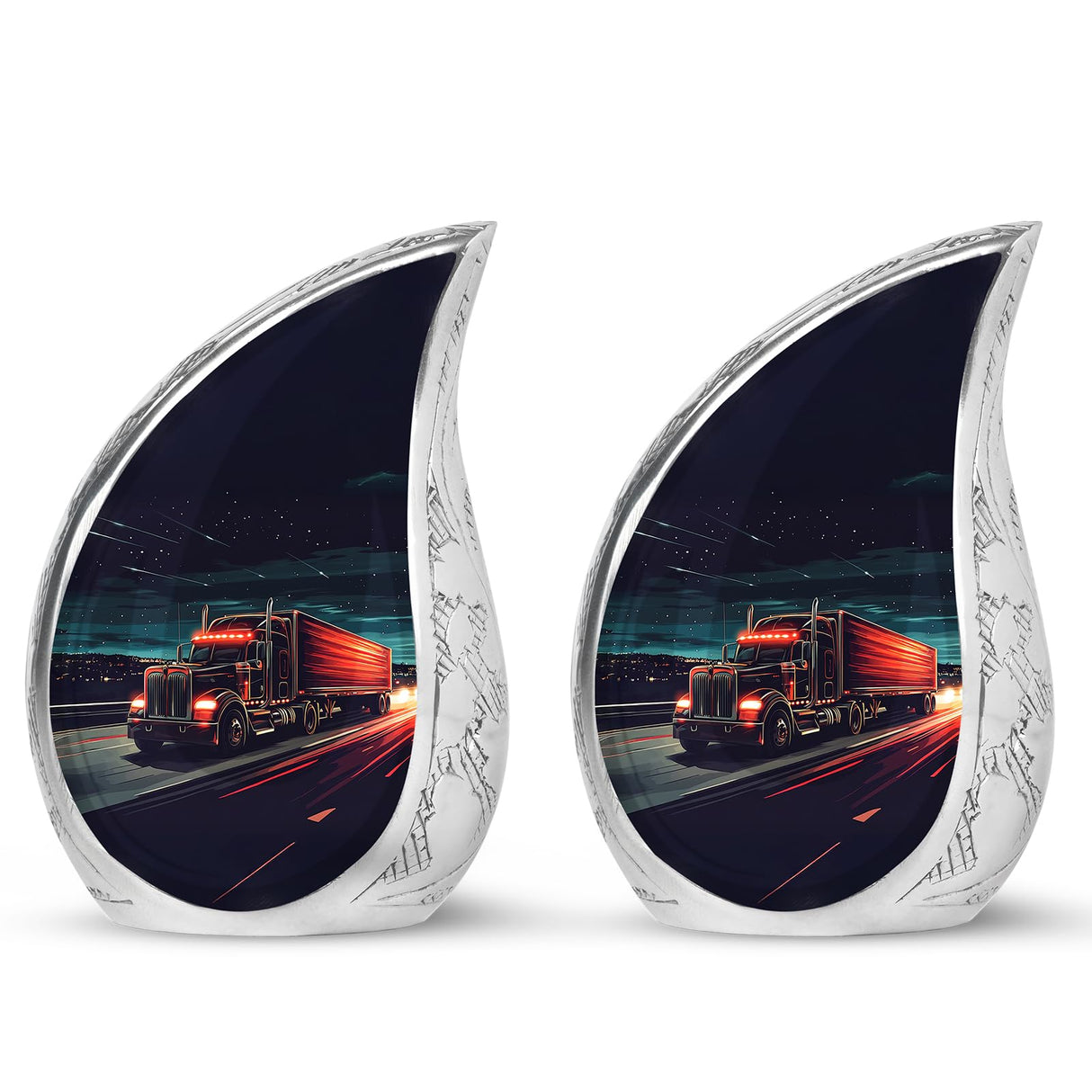 Yatskia Stained Glass Mini Urns for Human Ashes, Small Urn for Ashes Adult Male, (Pack of 1, 3 Inch)