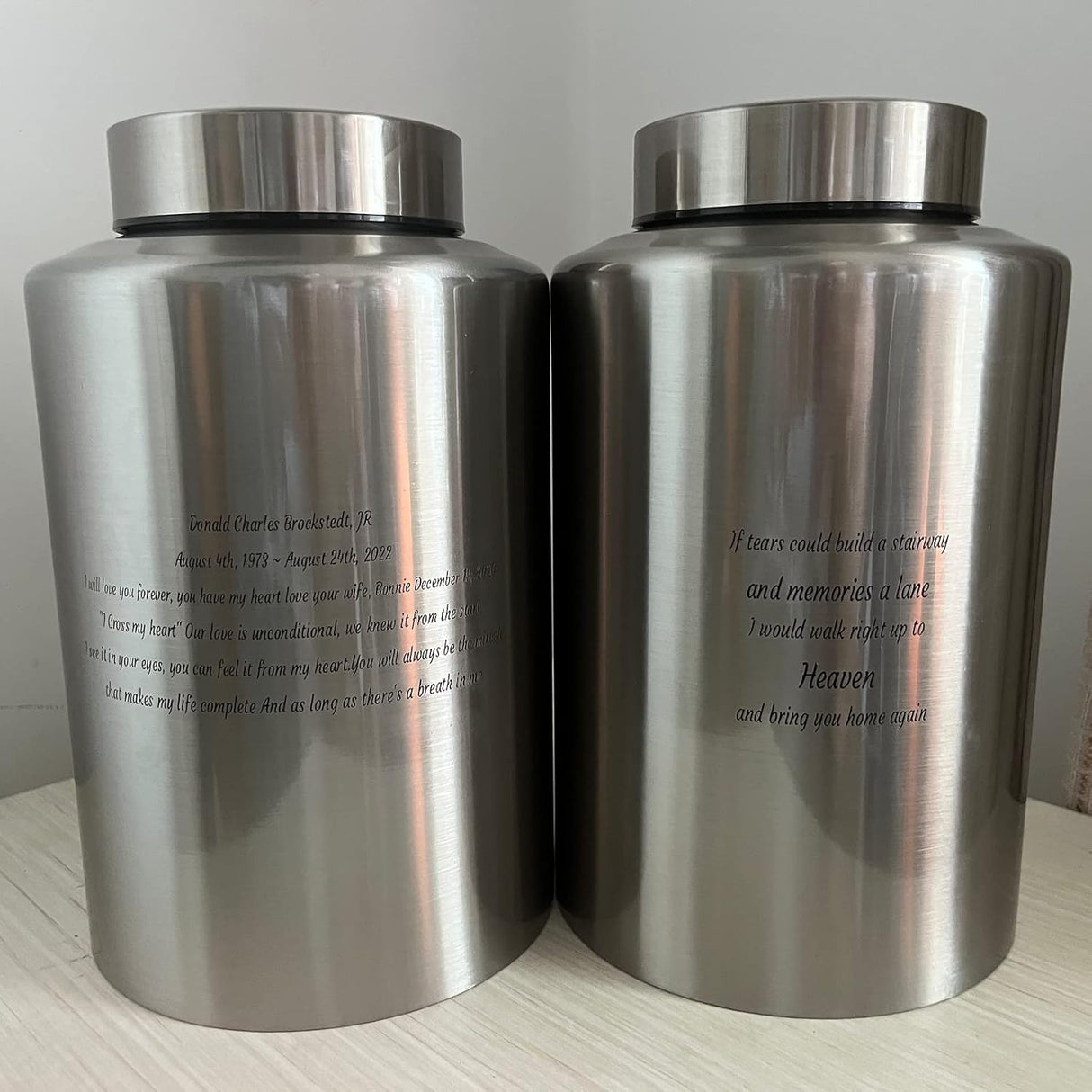 Custom Decorative Urn Personalized Decorative Urn Cremation Urn for Human Ashes Large up to 220lbs Large Memory Decorative Funeral Burial Urn for Male Female Ashes (Custom Urn)