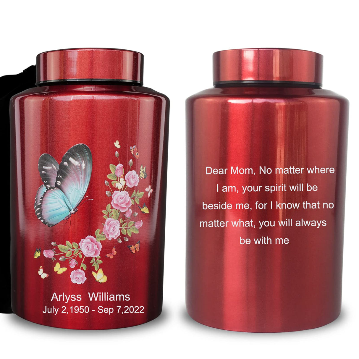 Up to 220 lbs Large Cremation Urns for Adult Male Female Ashes, Decorative Urn for Human Veteran Men Marine Patriot Ashes with Velvet Bag(Hero)