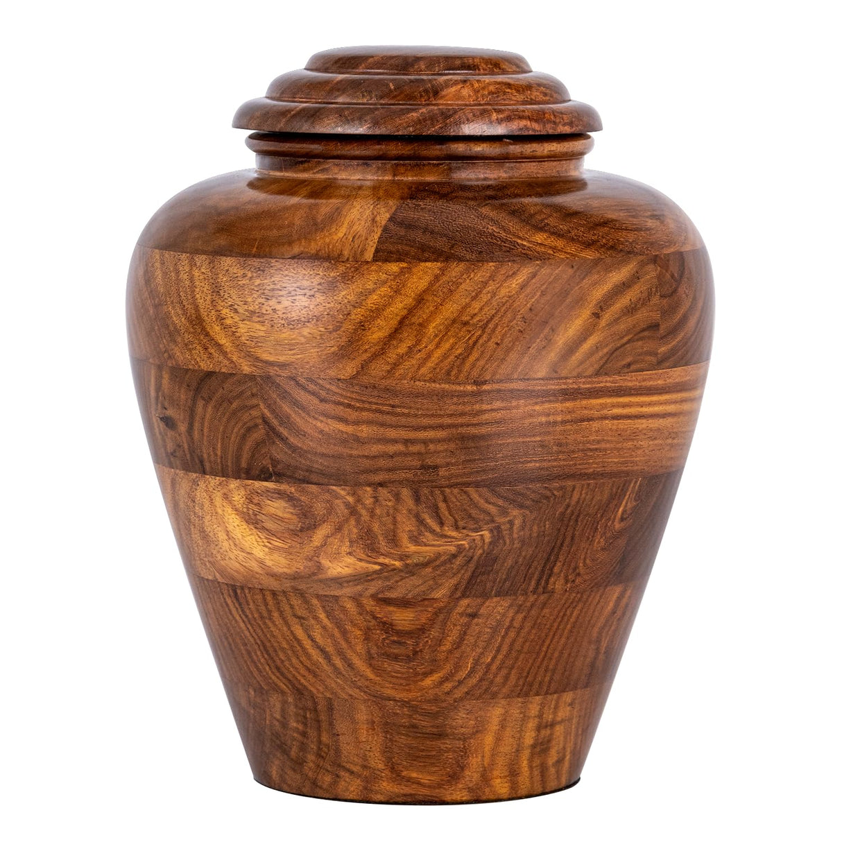 Wooden Urns for Human Ashes Adult Male, Female | Cremation Memorial, Decorative Urn for Ashes, Funeral Urns - Large Up to 250 lbs, Blue