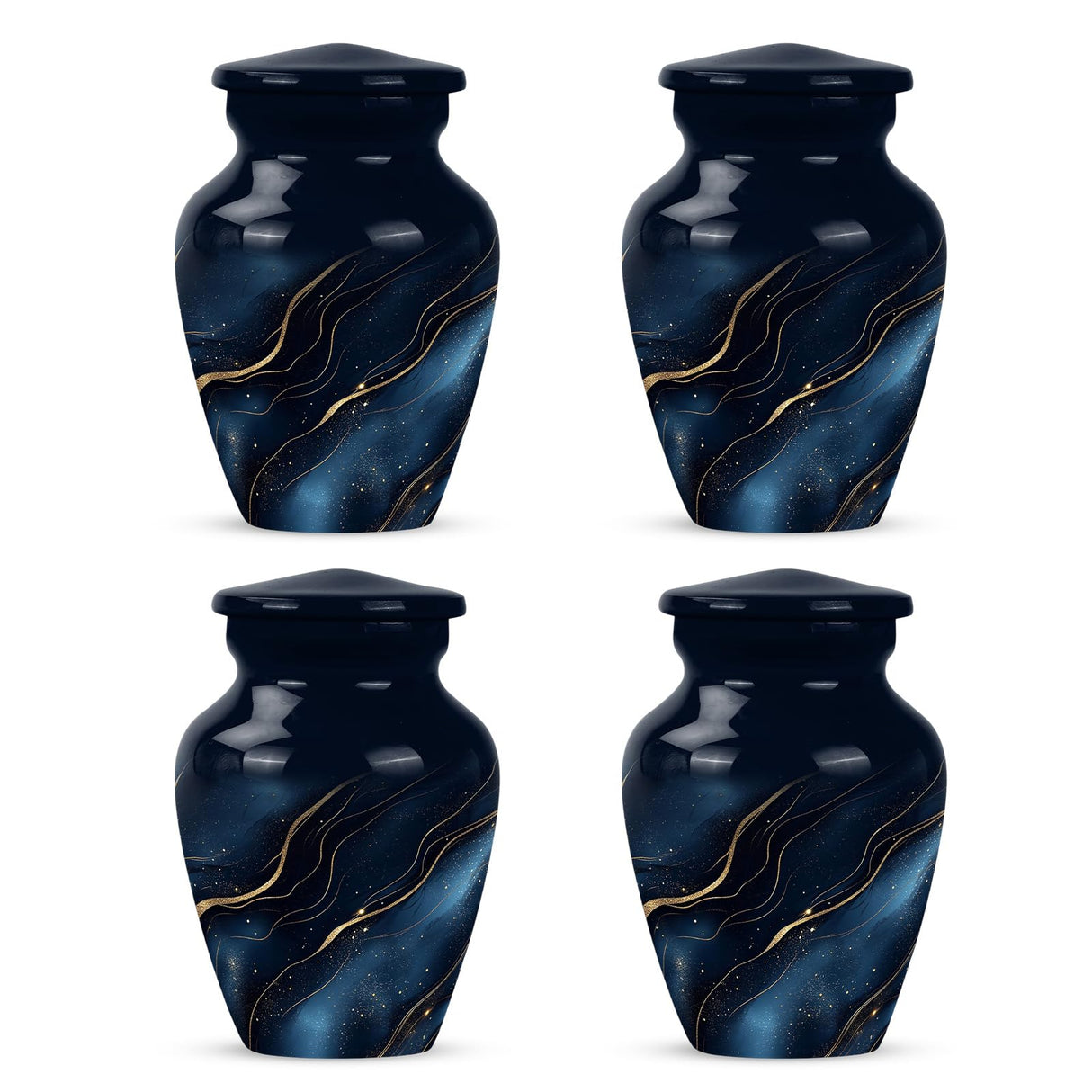 Yatskia Stained Glass Urns for Human Ashes Male & Female, Urn for Ashes Adult Male, (Pack of 1, 3 Inch)