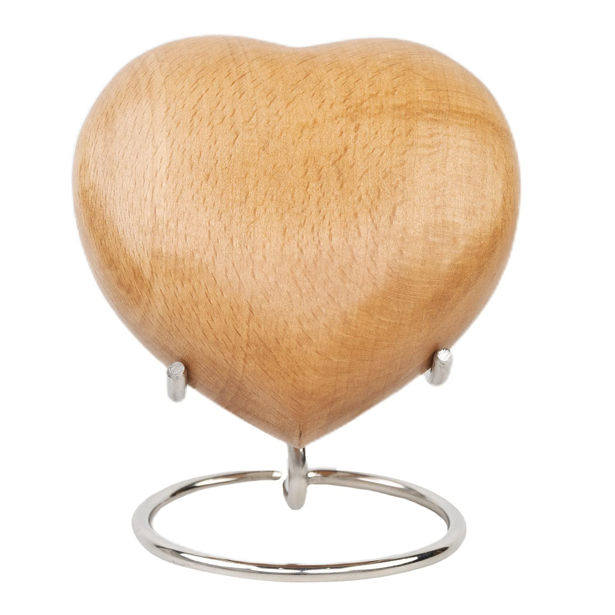 Wooden Heart Keepsake Urns For Human Ashes Adult Male, Female - Cremation Urn Small Mini Decorative Funeral, Urns for Mom, Dad, Men, Infant, Child - Because Someone We Love is in Heaven