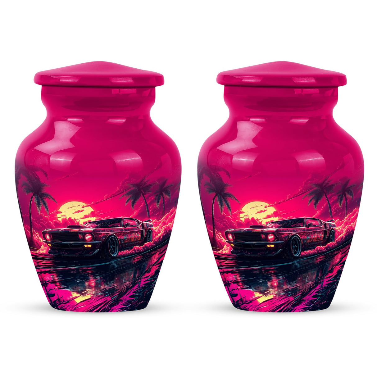 Yatskia Stained Glass Urns for Human Ashes Male & Female, Urn for Ashes Adult Male, (Pack of 1, 3 Inch)