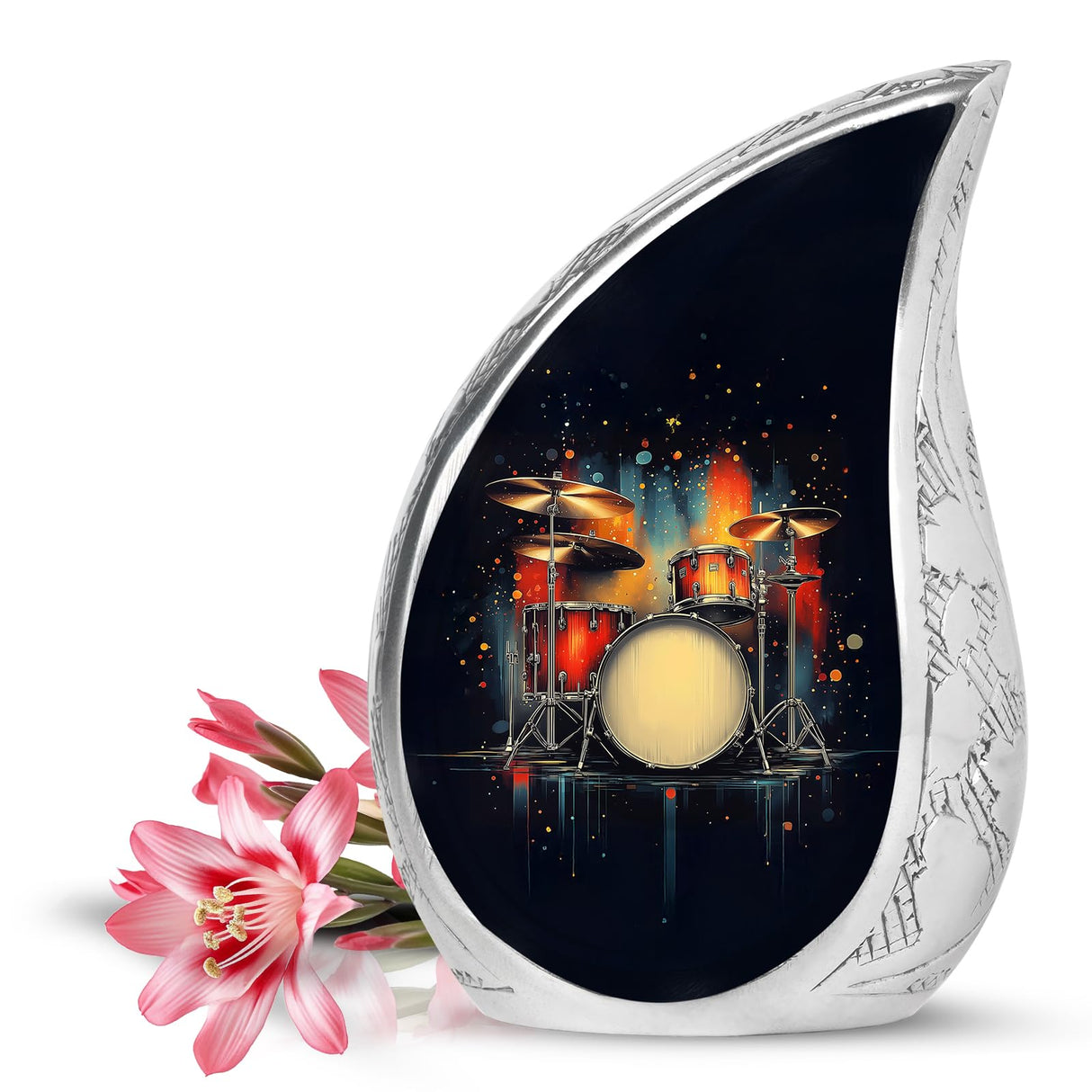 Yatskia Stained Glass Mini Urns for Human Ashes, Small Urn for Ashes Adult Male, (Pack of 1, 3 Inch)