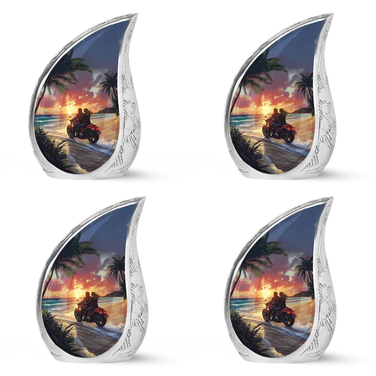 Yatskia Stained Glass Mini Urns for Human Ashes, Small Urn for Ashes Adult Male, (Pack of 1, 3 Inch)