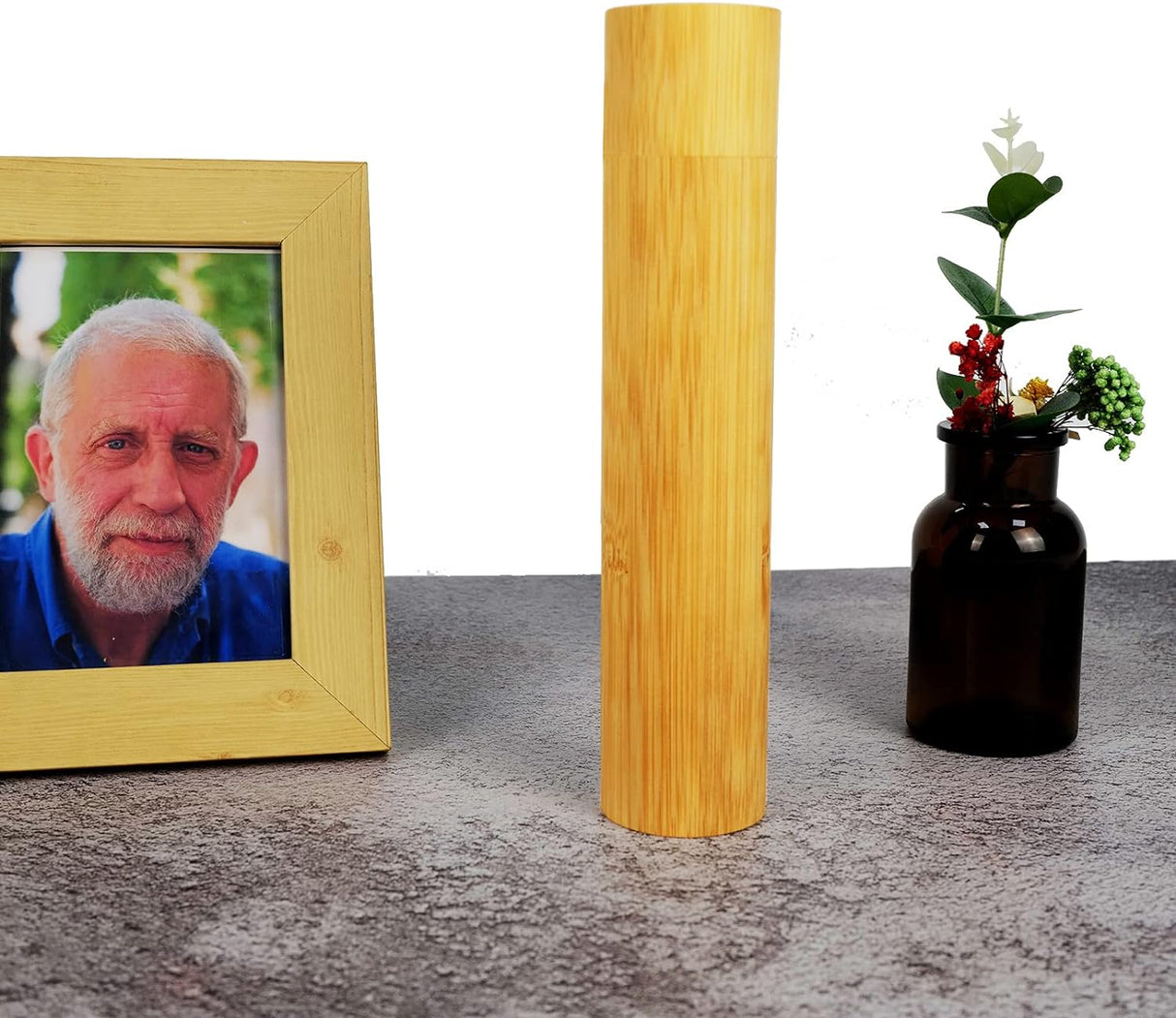 Set of 4 Small Bamboo Scattering Urn Tube for Human Ashes, ECO & Biodegradable Friendly Mini Bamboo Spreading Cremation Tube Urn for Adult Male Female Ashes