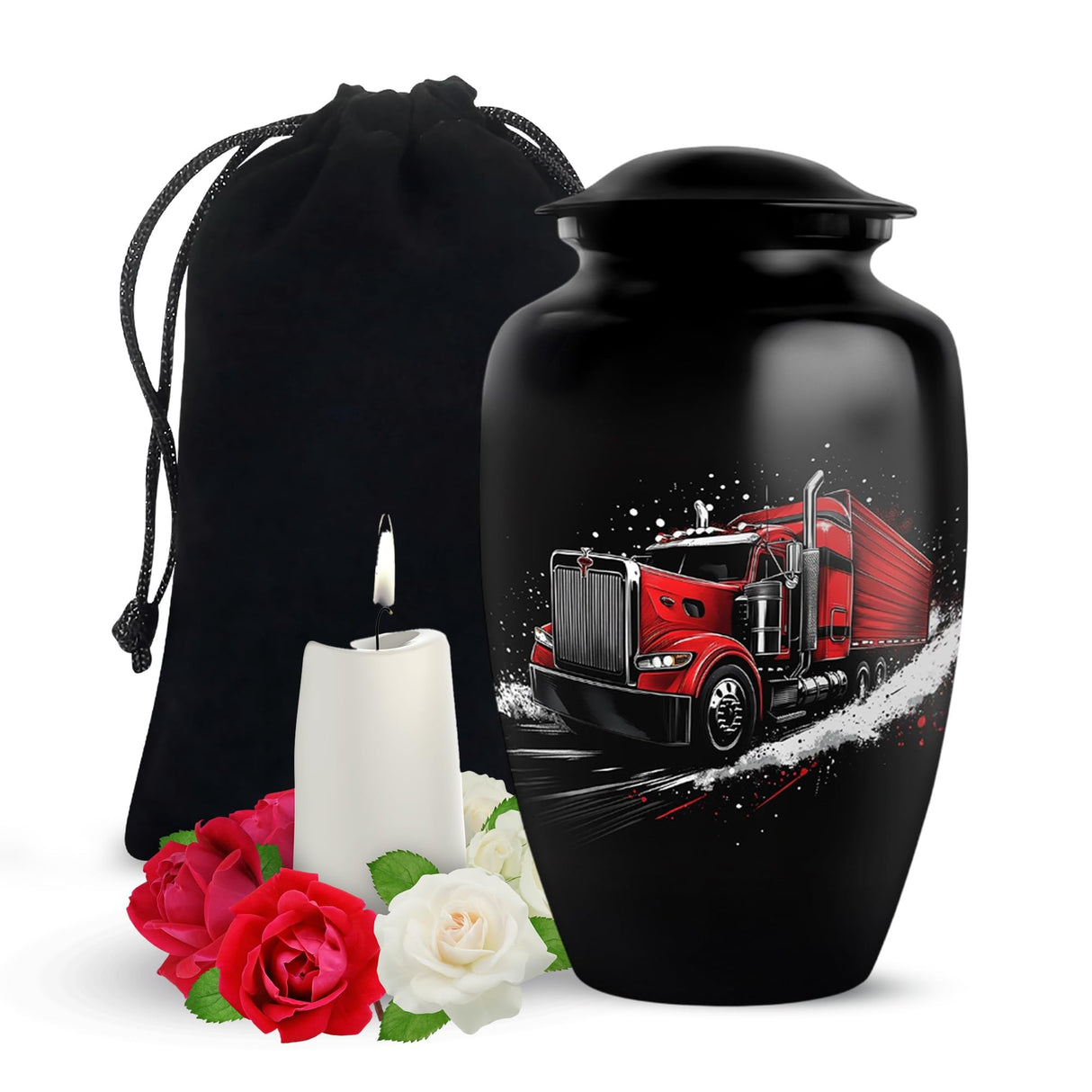 Yatskia Stained Glass Urns for Human Ashes Male & Female, Urn for Ashes Adult Male, (Pack of 1, 3 Inch)