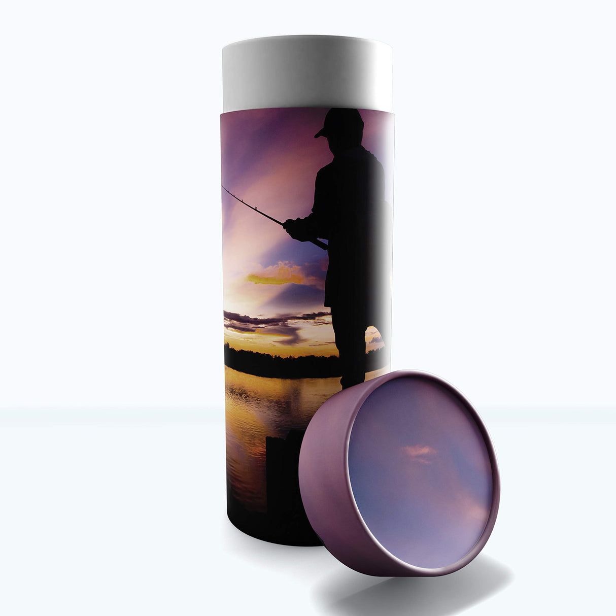 American Flag Men's Scattering Tubes for Human Ashes TSA Approved Scattering Urn and Eco-Friendly Biodegradable Urns for Human Ashes & Biodegradable Urn for Burial at Sea