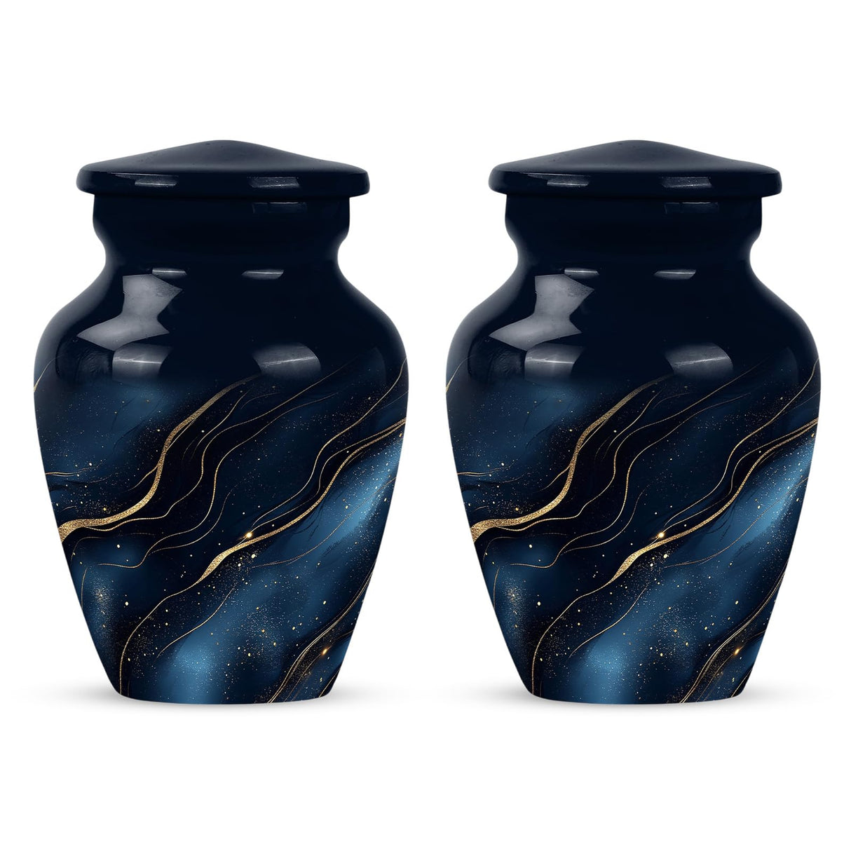 Yatskia Stained Glass Urns for Human Ashes Male & Female, Urn for Ashes Adult Male, (Pack of 1, 3 Inch)