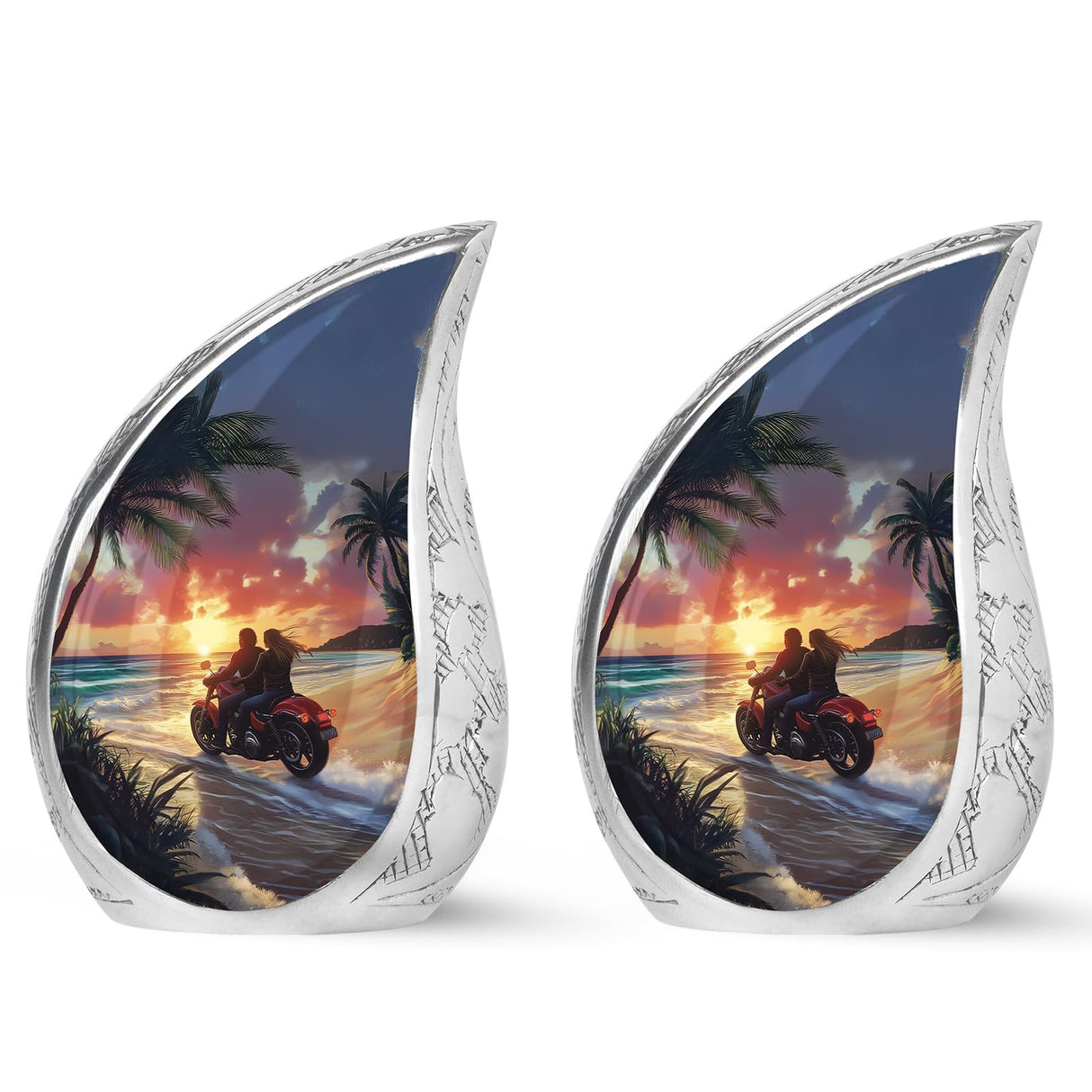 Yatskia Stained Glass Mini Urns for Human Ashes, Small Urn for Ashes Adult Male, (Pack of 1, 3 Inch)