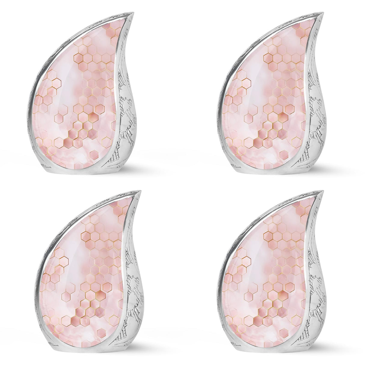 Yatskia Stained Glass Mini Urns for Human Ashes, Small Urn for Ashes Adult Male, (Pack of 1, 3 Inch)