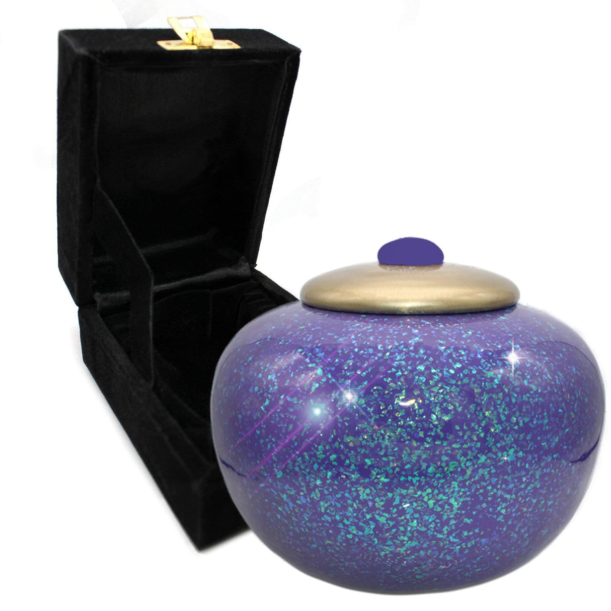 Glass Mosaic Cremation Urn for Ashes for Women - Personalized Cremation Urns for Human Ashes Adult Female Decorative Urns - Beautifully Handcrafted Glass Urn for Women