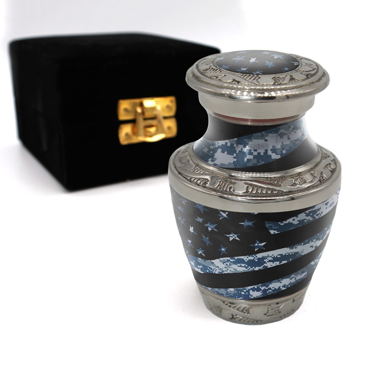 Army Cremation Urn for Ashes Adult Male - Beautifully Handcrafted Decorative Urns & Personalized Military Urns for Human Ashes Adult Man OCP
