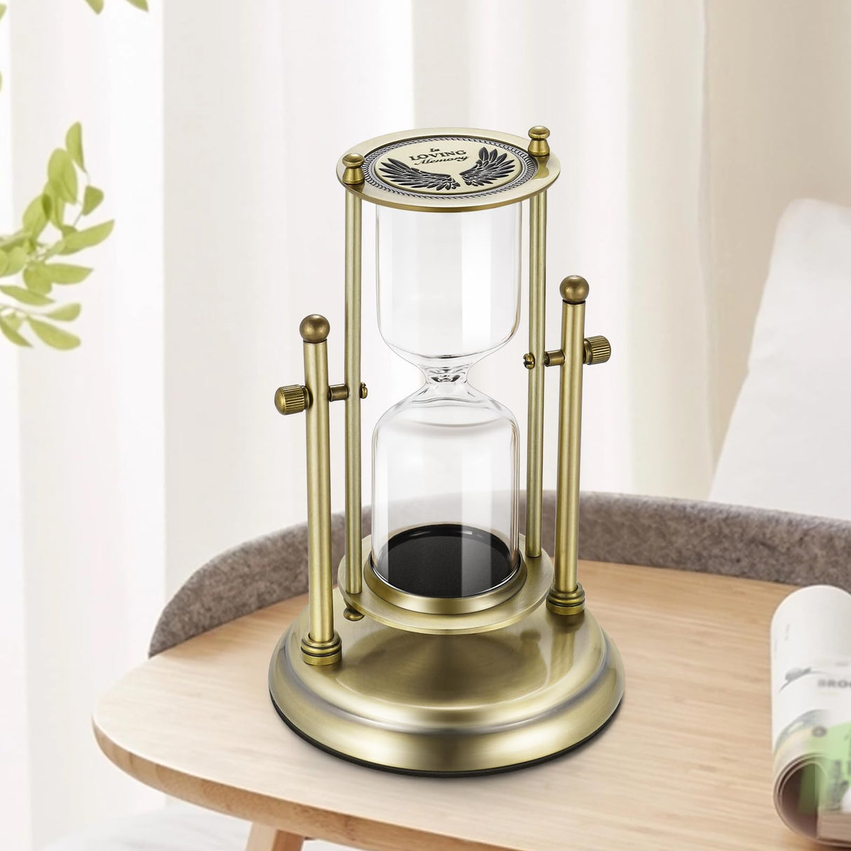 Abooxiu Hourglass Urns for Human Ashes Memorial Hourglass Fillable Keepsake Urns Cremation Jewelry