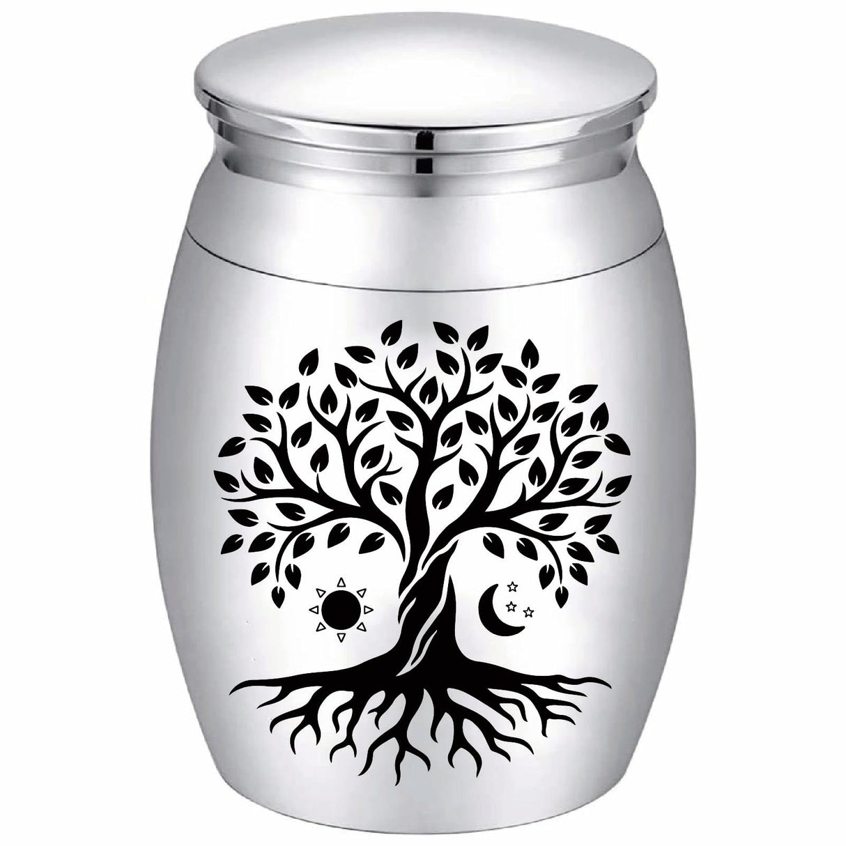 CREATCABIN Sunflower Ashes Urn Keepsake Butterflies Cremation Urn Mini Urns Stainless Steel Memorial Ashes Holder Container Jar for Human Ashes Dad Remains 1.18x1.57 Inch-Those We Love Don't Go Away