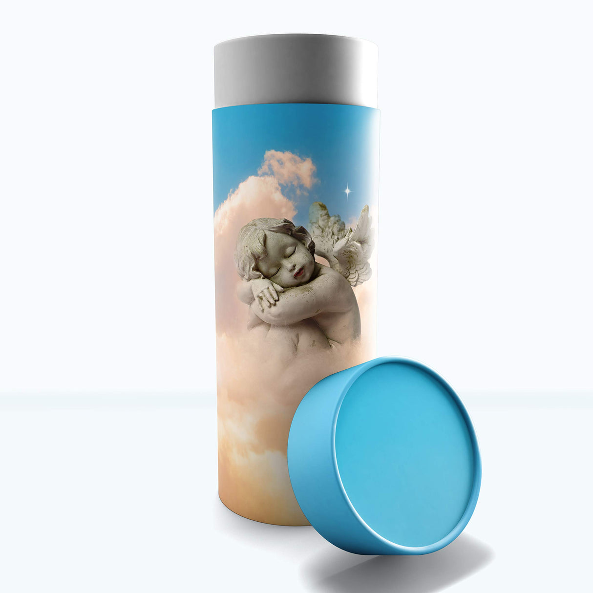 American Flag Men's Scattering Tubes for Human Ashes TSA Approved Scattering Urn and Eco-Friendly Biodegradable Urns for Human Ashes & Biodegradable Urn for Burial at Sea