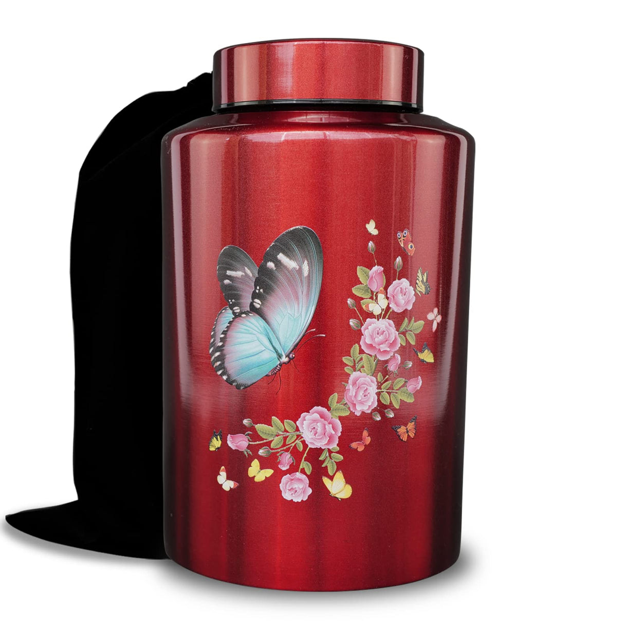 Up to 220 lbs Large Cremation Urns for Adult Male Female Ashes, Decorative Urn for Human Veteran Men Marine Patriot Ashes with Velvet Bag(Hero)