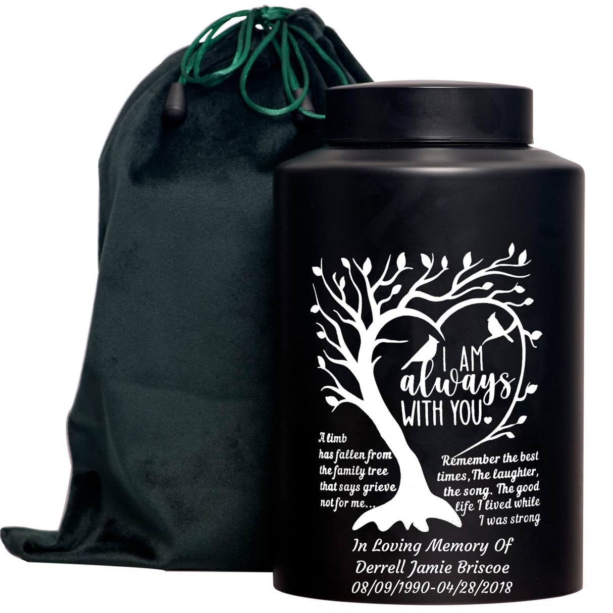 Custom Decorative Urn Personalized Decorative Urn Cremation Urn for Human Ashes Large up to 220lbs Large Memory Decorative Funeral Burial Urn for Male Female Ashes (Custom Urn)