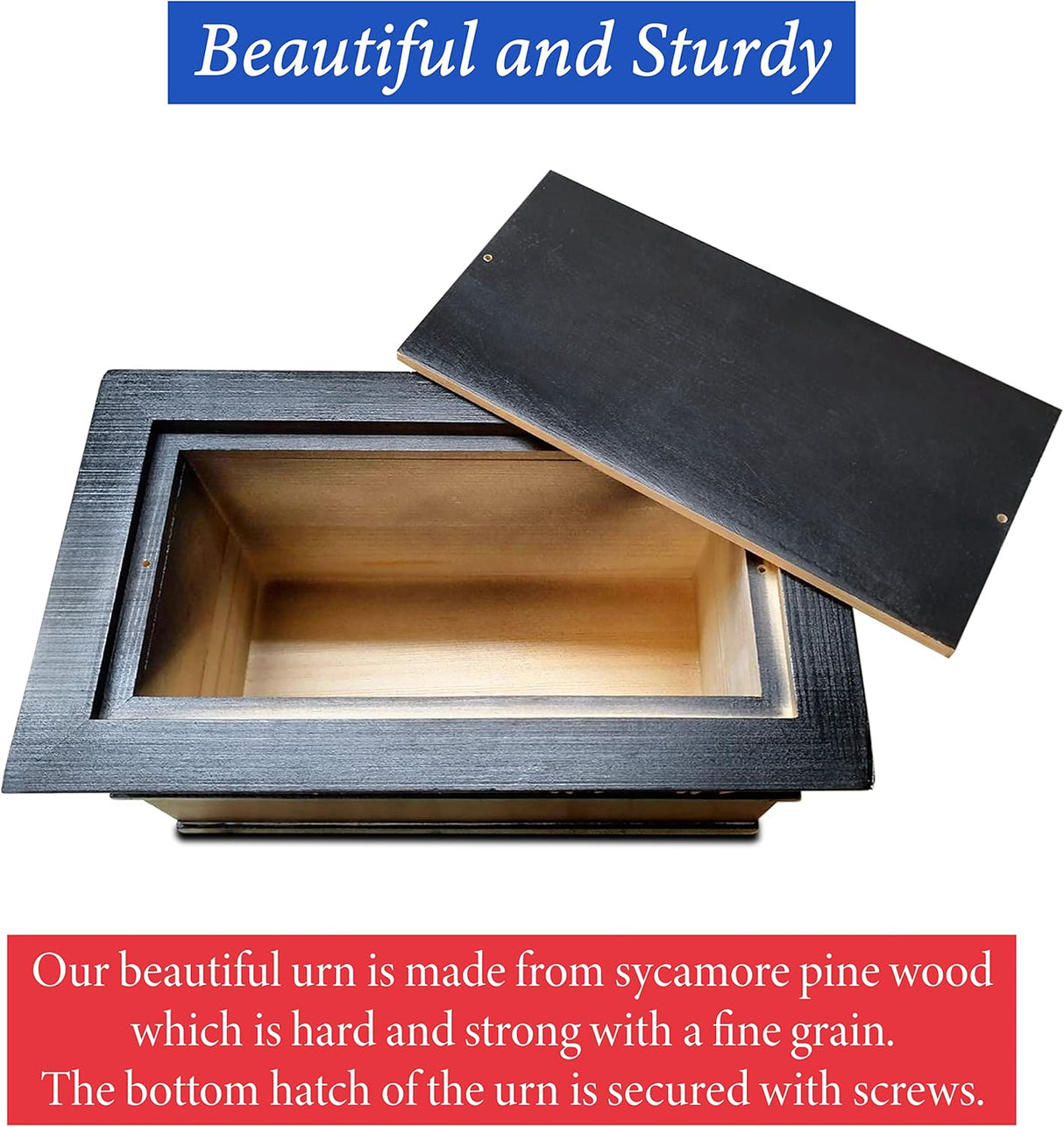 Urns for Ashes - Patriotic Cremation Urn with American Flag - Enduring Ashes Keepsake - Decorative Urns for a Lasting Tribute