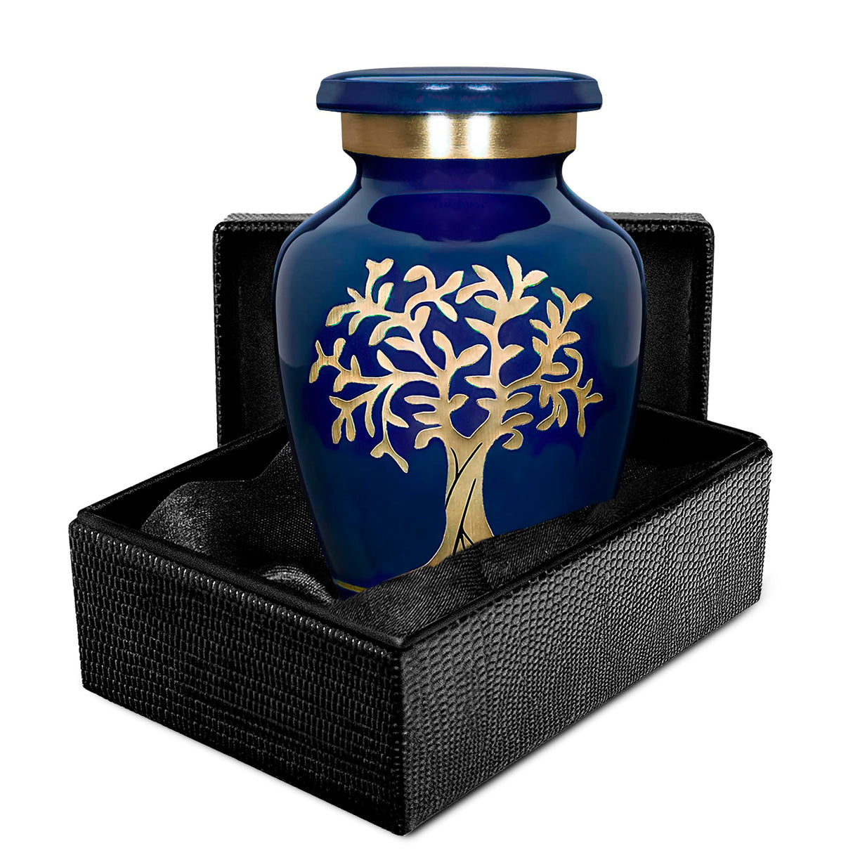 Trupoint Memorials Cremation Urns for Human Ashes, Tree of Life Decorative Burial Urn for Adult Men and Women, Large White