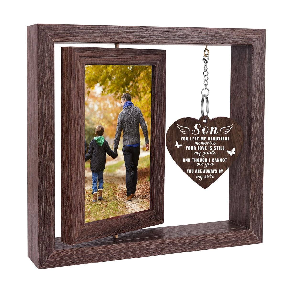 Memorial Sympathy Gifts for Loss of Loved One, Bereavement Gift for Loss of Mom Dad Memorial Picture Frame, Remembrance Condolence Funeral Sentimental In Memory of Loved One Gifts, Display Two 4x6 Photos
