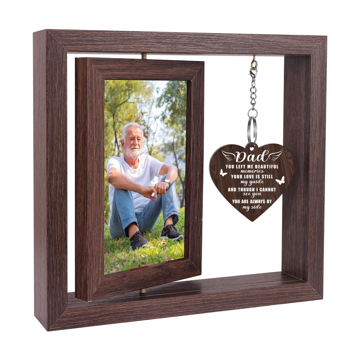 Memorial Sympathy Gifts for Loss of Loved One, Bereavement Gift for Loss of Mom Dad Memorial Picture Frame, Remembrance Condolence Funeral Sentimental In Memory of Loved One Gifts, Display Two 4x6 Photos