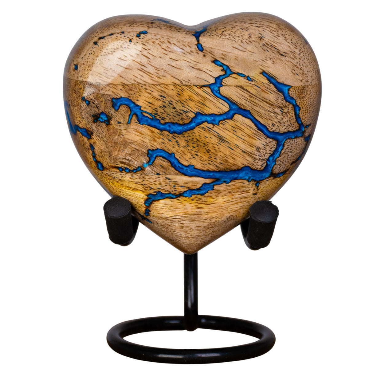 Wooden Cremation Urns for Human Ashes Adult Male 280 Cubic Inches - Urns for Ashes for Women & Men - Blue Urn for Adult Male - Decorative Urn - Burial and Funeral Urn - Blue, Extra Large 280lbs