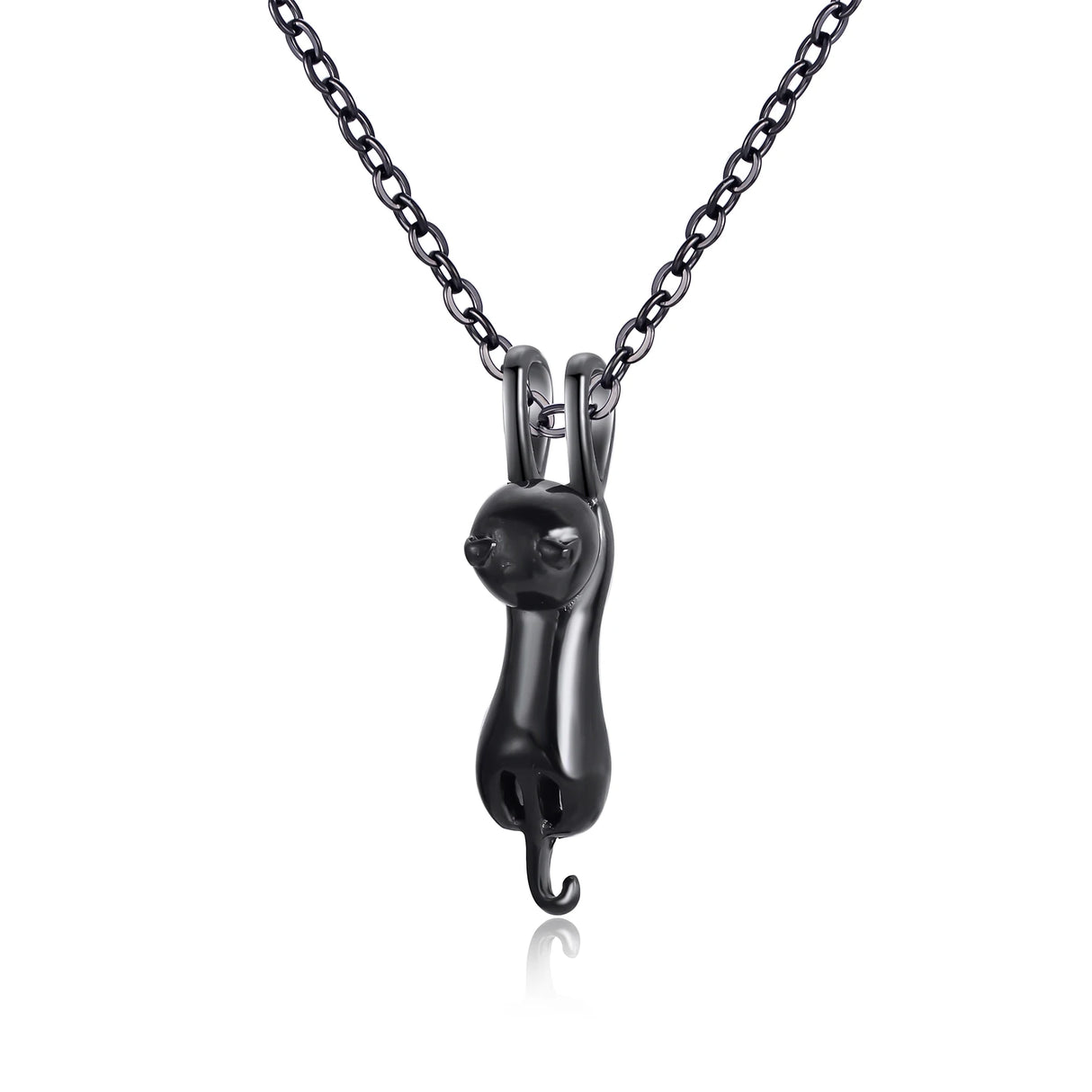 Black Stainless Steel Human Urns Necklace