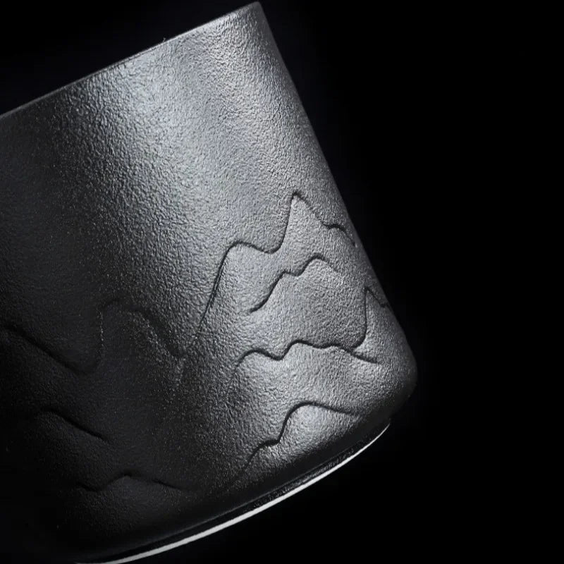 Black Ceramic Human Ashes Keepsake Urns