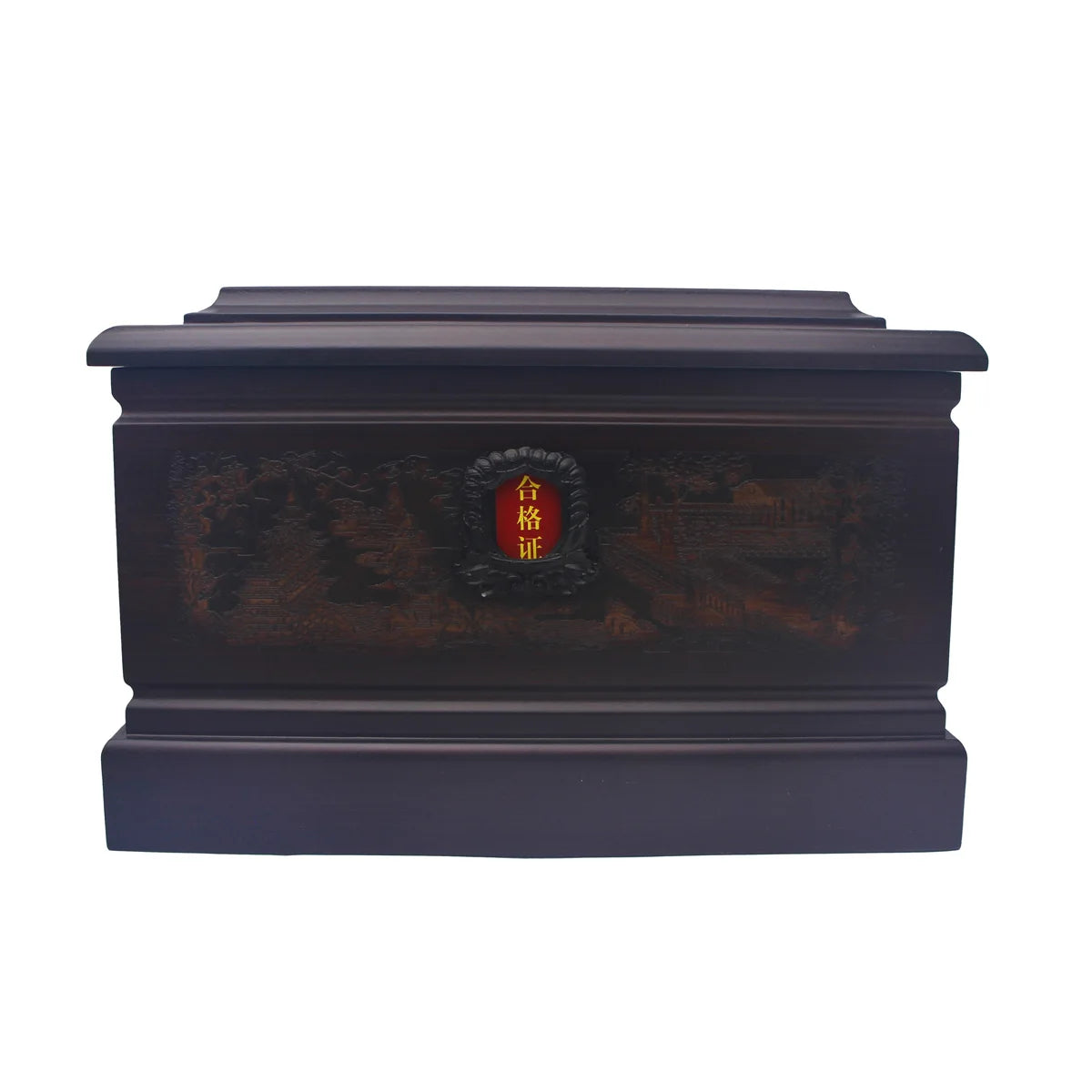Ebony Wood Mountain Scenery Urns for Ashes