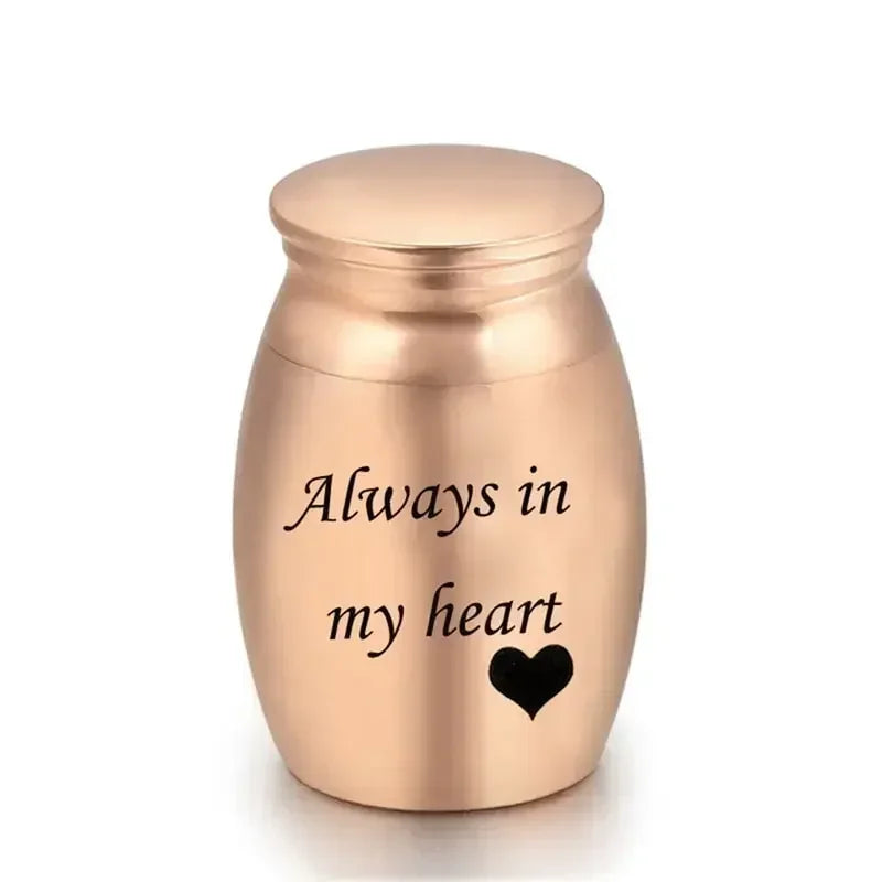 Always In My Heart Stainless Steel Memorial Bronze Urns