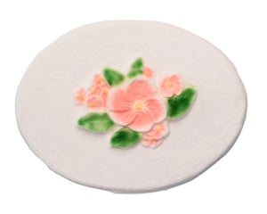 Biodegradable Urn for Human Ashes (The Lily at Peace) Burial Urn, Floats in Water, for Cremation, Ocean Scattering for Ashes, Adult Size W-302