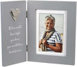 Malden Int Designs Remembrance 4x6 Hinged Picture Frame with Sentiment and Metal Attachment If love could have kept you here, you would have lived forever Quality MDF Wood Gray
