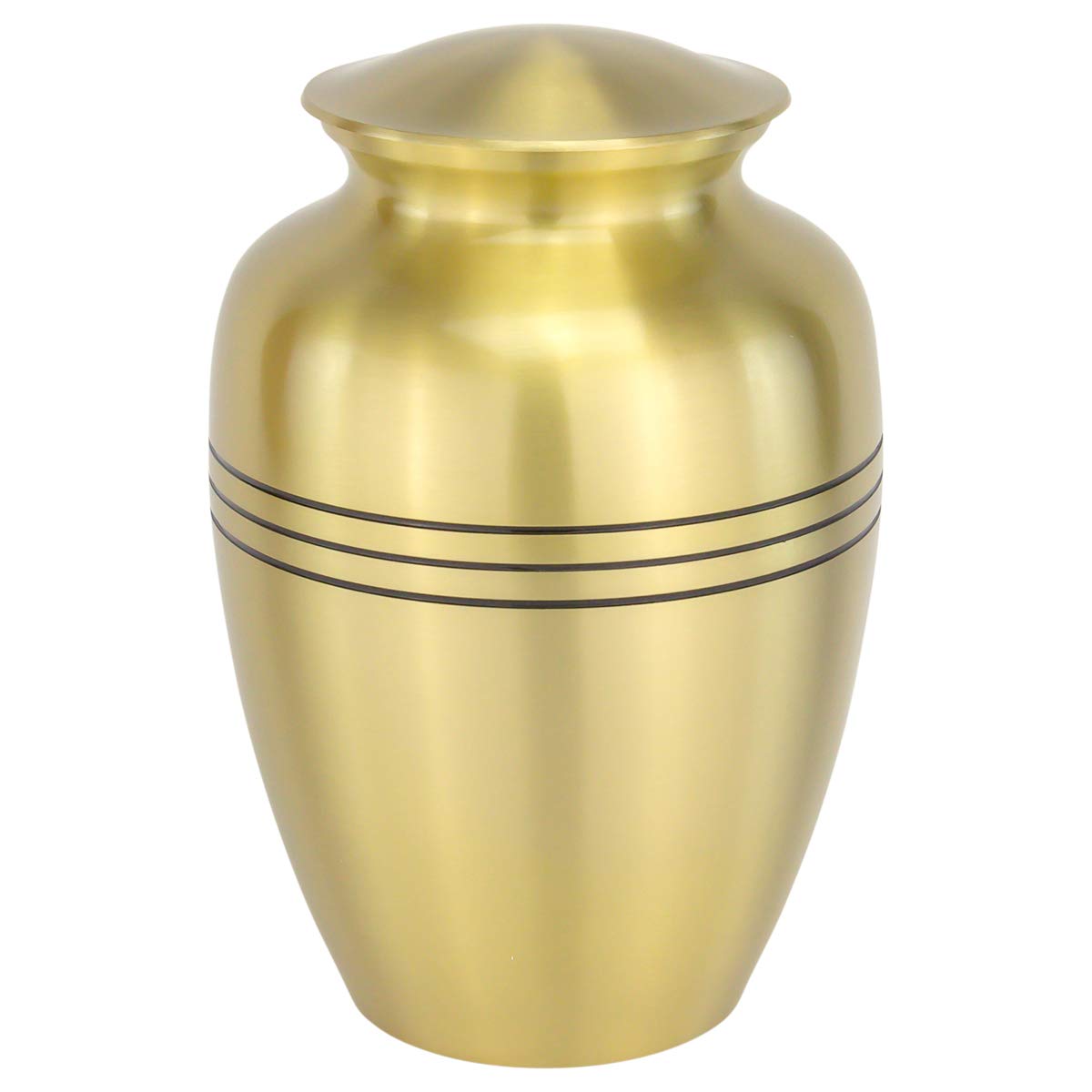 Classic Laurel Gold Cremation Urn for Ashes - Extra Large, Brass, Gold Companion Urn, Extra Large Adult Sized Cremation Urn, 11.625 Inches High