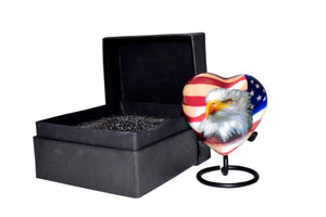 Bold & Divine American Flag Patriotic and Veteran Cremation Urns for Human Ashes Adult Male | Funeral Decorative Urn for Men, Police Dog K9, Army Firefighter
